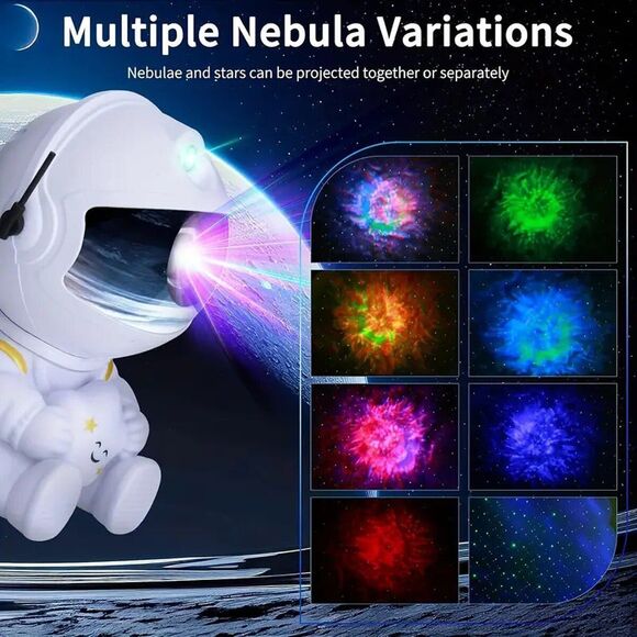 Astronaut Projector Galaxy Starry Night Light Nebula Sky Projector LED Remote - Picture 4 of 8